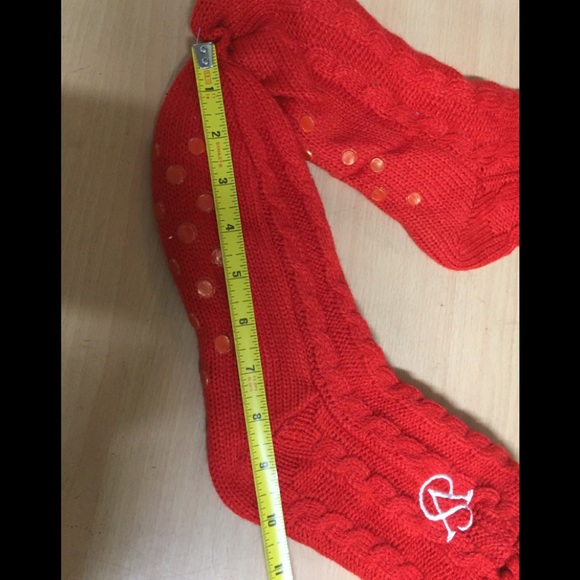 Victoria’s Secret Red Bootie Sock slippers Red OS - Picture 4 of 4